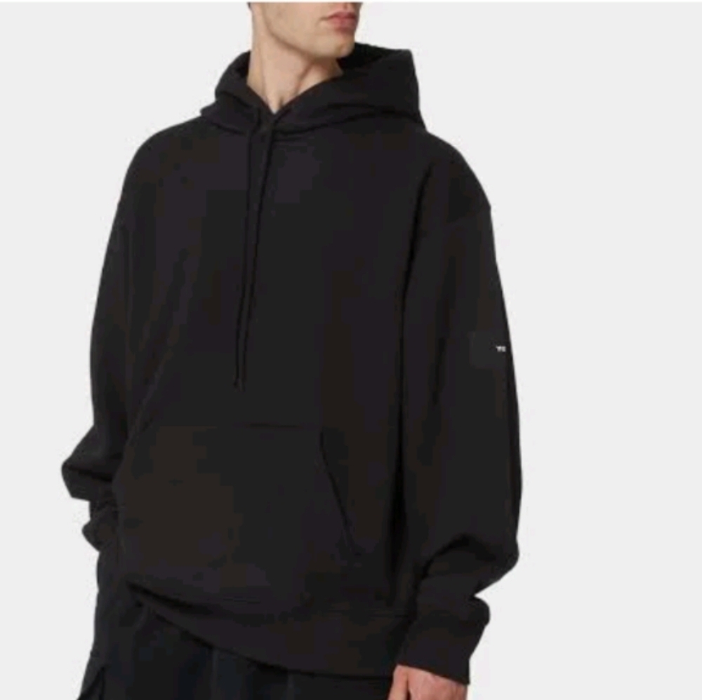 Adidas Y-3 Cotton Hoodie black Unisex Women's Sz Xl